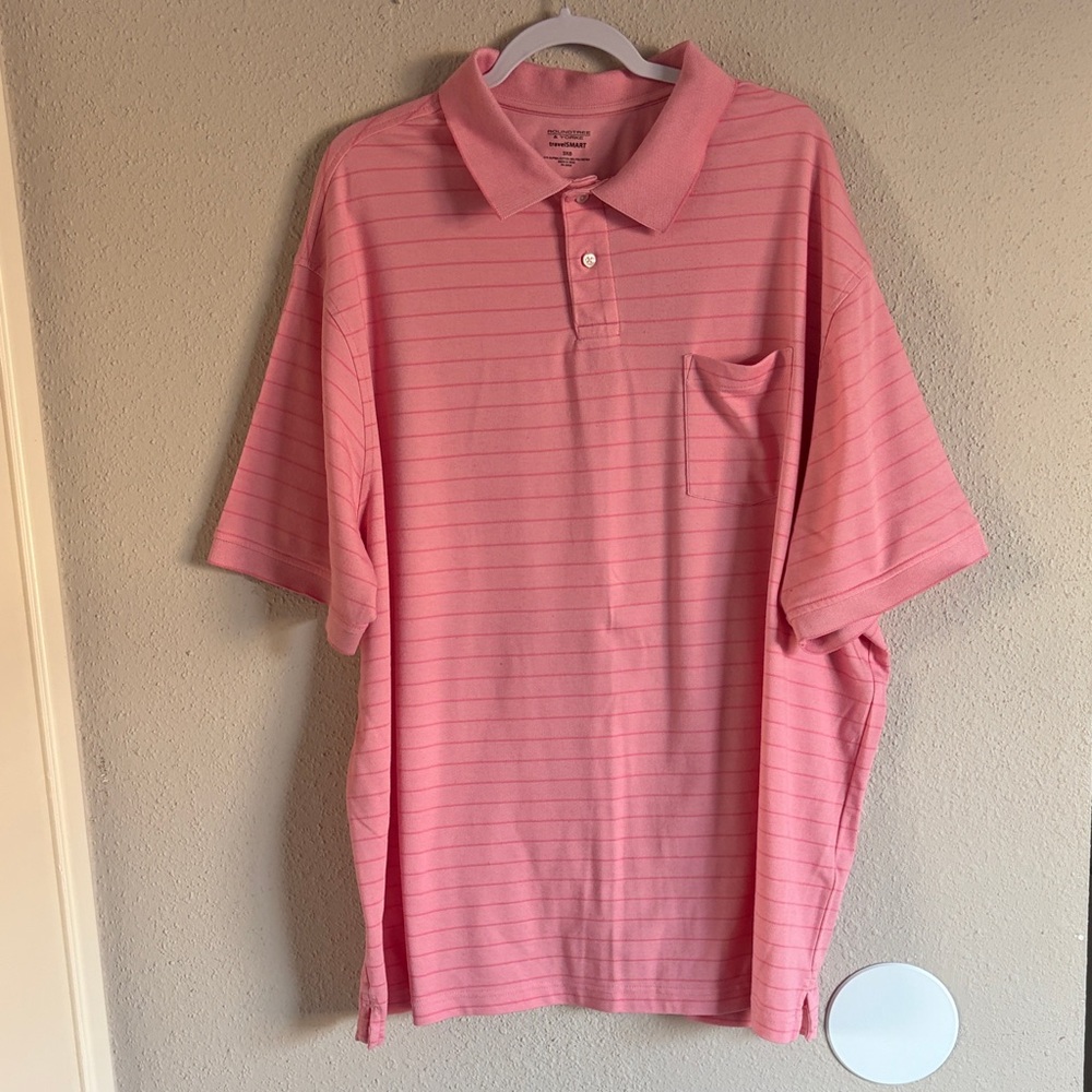 Roundtree & Yorke Pink Polo Shirt